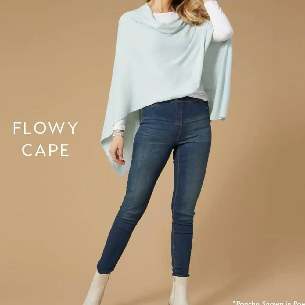 Lightweight Poncho | Light Coral